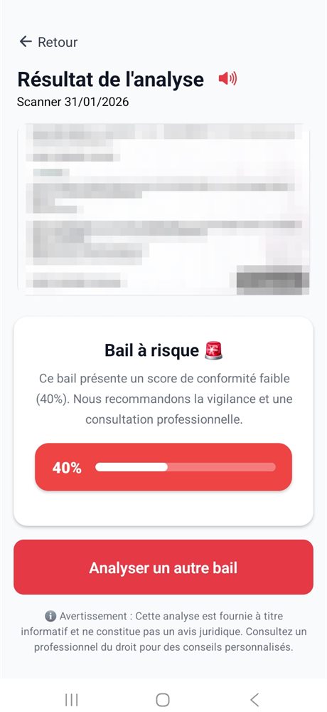 Scansa, score de conformité et résumé